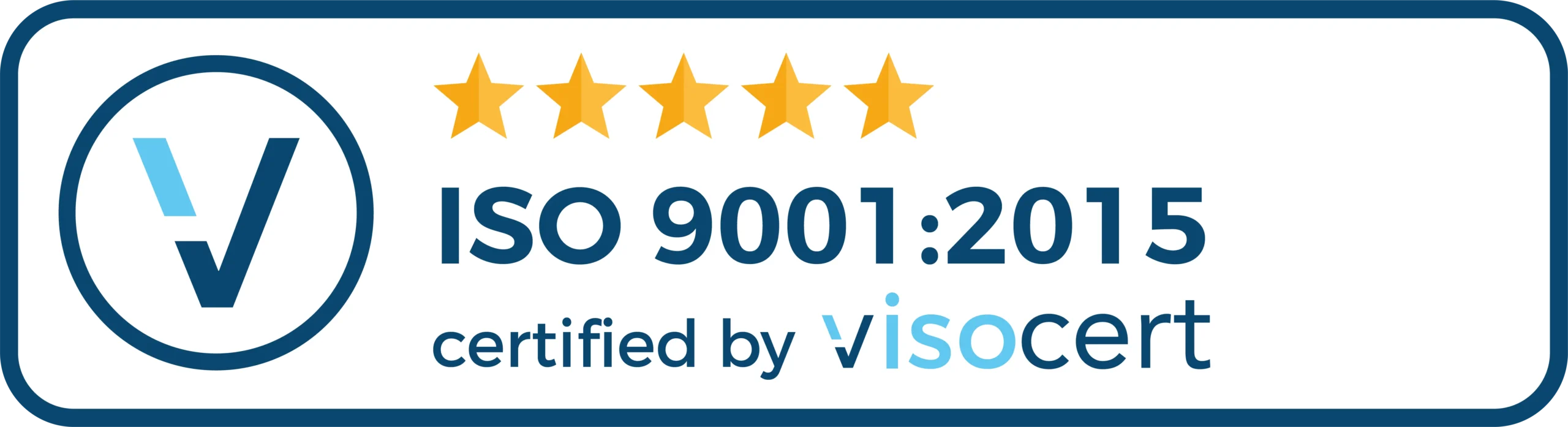 stempel iso 9001 visocert